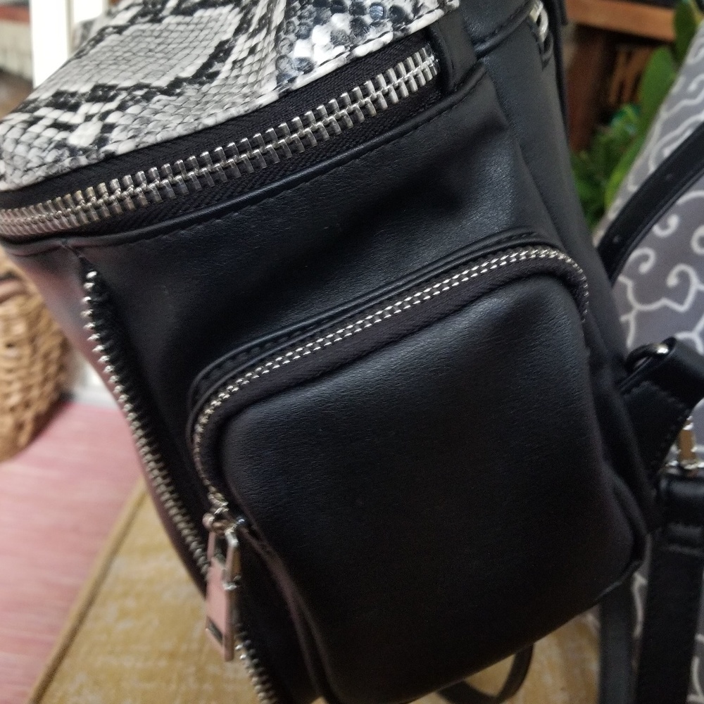 Faux Mini Snakeskin Backpack - Picture 2 of 3